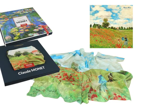 Sjal - C. Monet, Vallmofält (carmani)