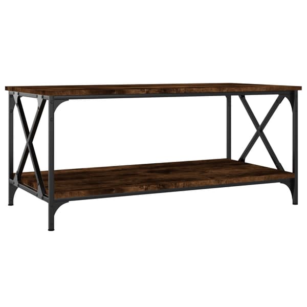 vidaXL sofabord røget eg 100x50x45 cm