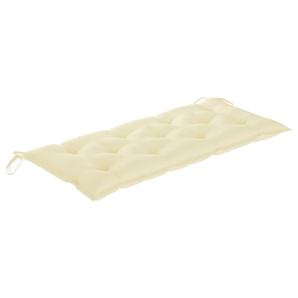 vidaXL Puutarhapenkki tyynyllä 120 cm bambu