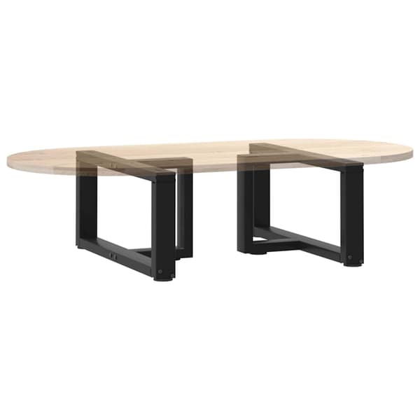 vidaXL T-formade soffbordsben 2 st svarta
