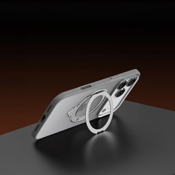 SULADA Magnetisk Mat Etui med Stander til iPhone 17 Pro Max - Titanium Grå
