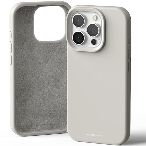Mercury Silikone Etui til iPhone 16 Pro Stone