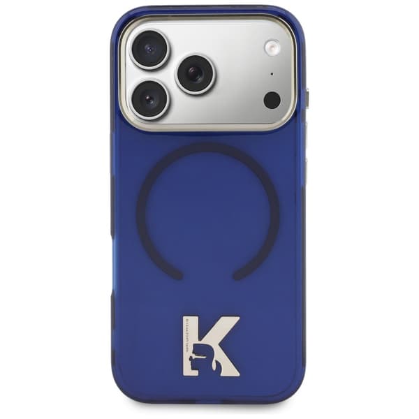 Karl Lagerfeld IML K Head Logo MagSafe-etui til iPhone 17 Pro Max, blå