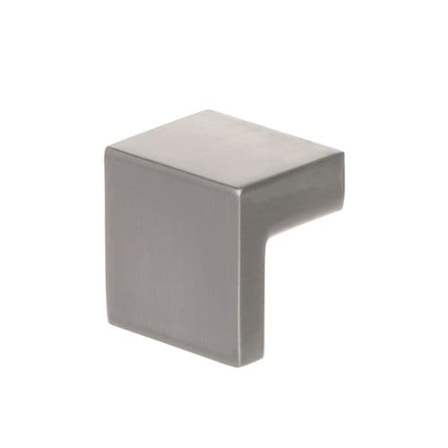 Fyrkantig möbelknopp borstad nickel Riex XK14