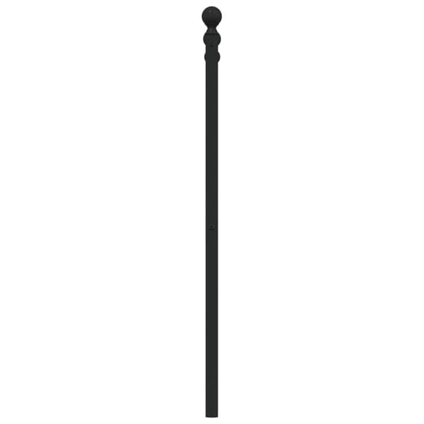 vidaXL metalsengegavl sort 107 cm