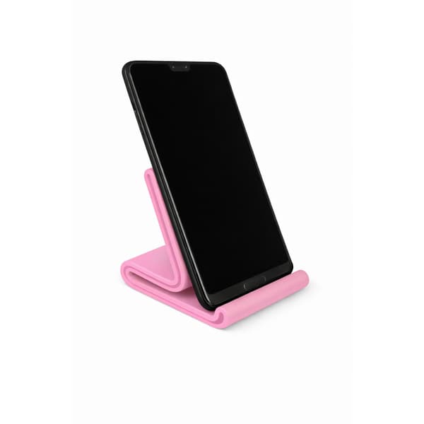 Rosa telefonstativ skrivbordsstativ smartphonehållare