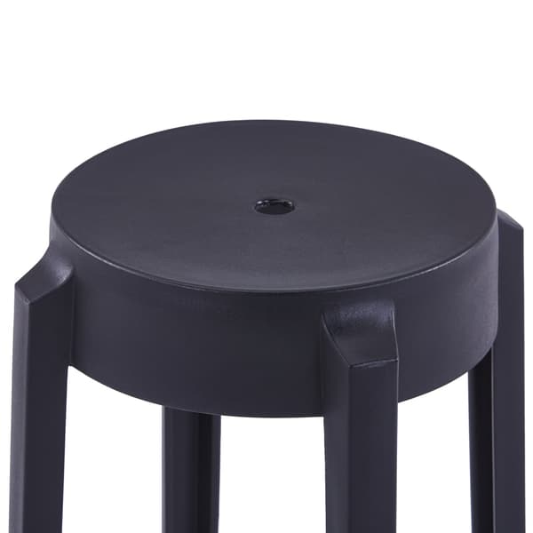 vidaXL Stapelbara pallar, set om 4, svart, plast