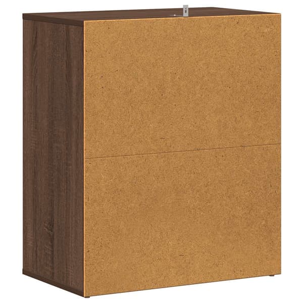 vidaXL skoskab brunt egetræ 60x35x70 cm