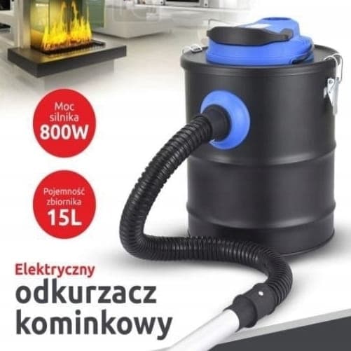 Dammsugare för öppen spis 15L 800W Vimar