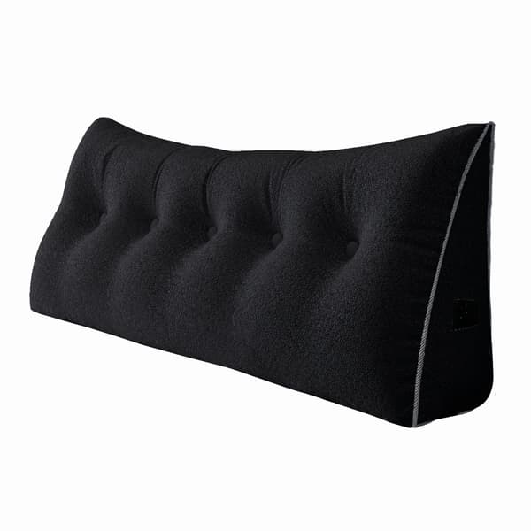 Triangulär plyschkudde svart Triangulär plyschkudde svart 160 cm
