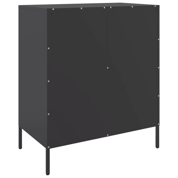vidaXL Kaappi, Musta, 68x39x79 cm, Teräs