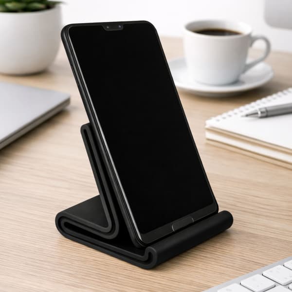 Sort telefonholder bordholder smartphoneholder