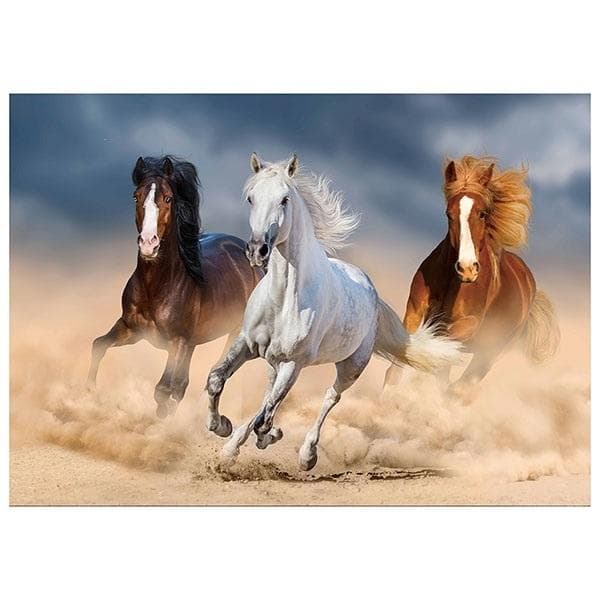 5D Timanttimosaiikki - Hevoset 40x30cm