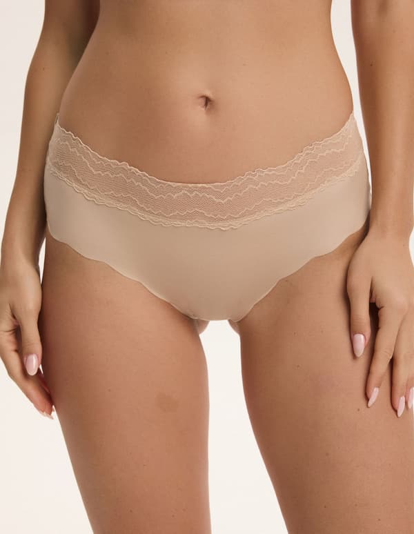 POLA Högmidjade Trosor 2-pack Esotiq | Beige S
