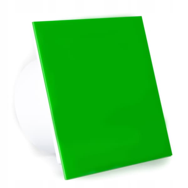 dRim 100 TS Timerfläkt Grön Plexiglas Glansig Fläkt Plus Panelset