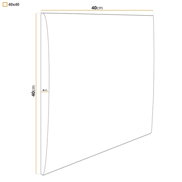 Verhoiltu paneeli 40x40 Mono 248 (Musta)