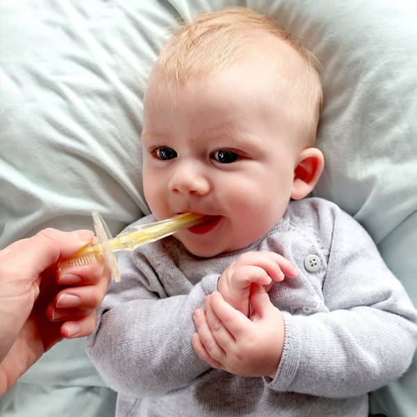 Jack N' Jill silikontandborste 1-3 år med överdrag