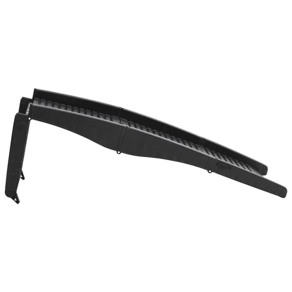 vidaXL foldbar hunderampe sort 153x40x12,5 cm plastik