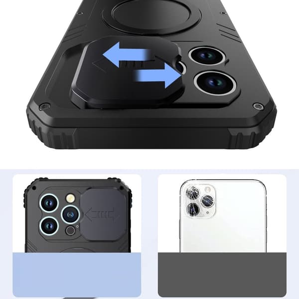 iPhone 15 Pro-skal, DefenderMag, svart