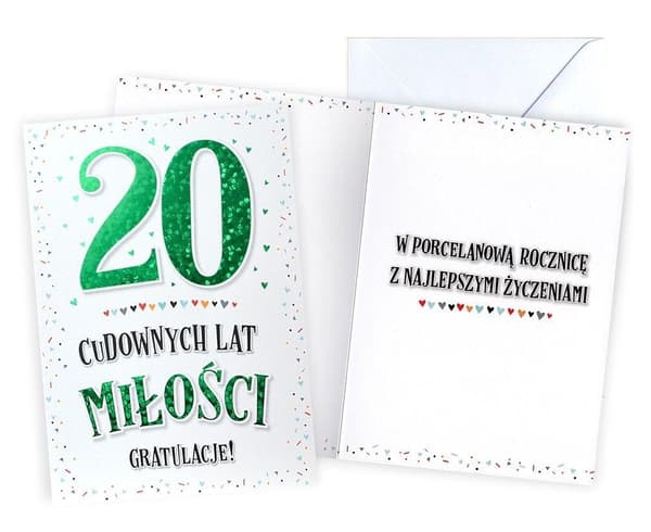 Bryllupsdagskort 20