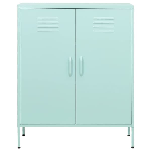 vidaXL Skåp Mintgrönt 80x35x101,5 cm Stål