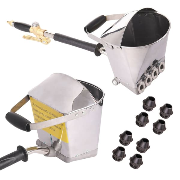 PNEUMATISK PUTSMASKIN D011C med lock + 8 munstycken