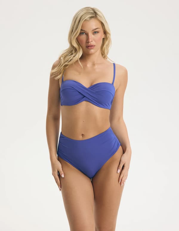 BASE Esotiq balconette bikinitop til større barm | blå 90D
