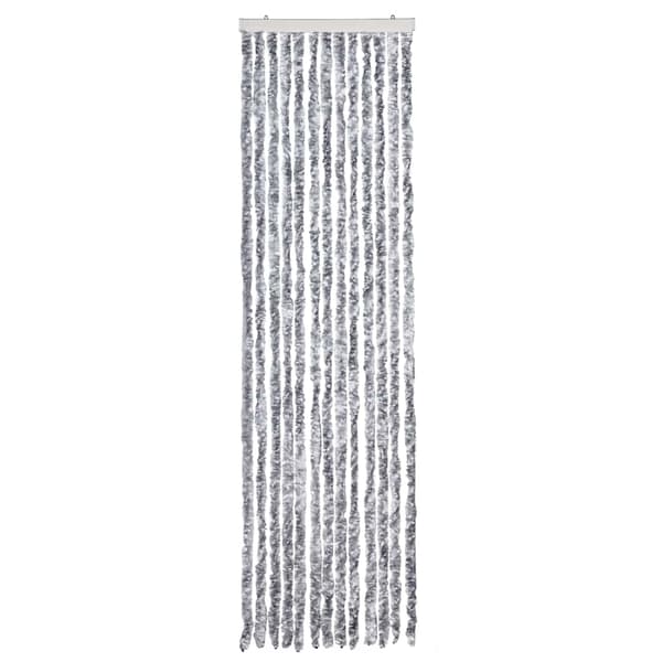 vidaXL Flugnät, Vitt och Grått, 56x200 cm, Chenille
