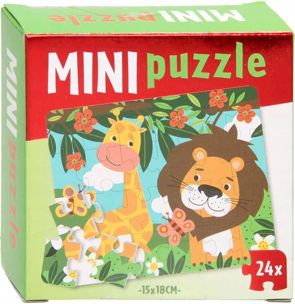 MINI VIIDAKKO / SAFARI Palapeli 24 palaa 15 x 18 cm