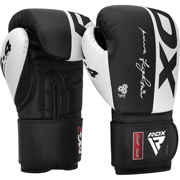 RDX Boxningshandskar REX F4 Svart/Vit 14oz