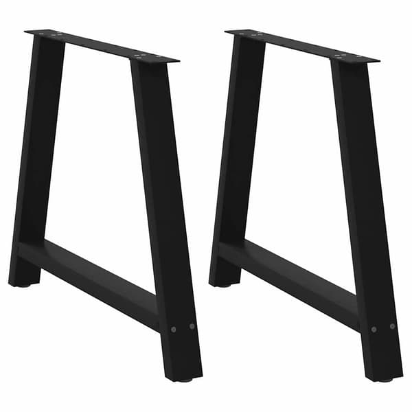 vidaXL Soffbordsben, 2 st, svarta, 100x(72-73) cm, stål