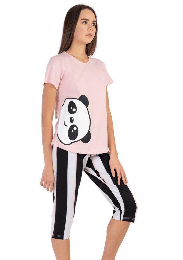 Dampyjamas med kort ärm i bomull, M Vienetta
