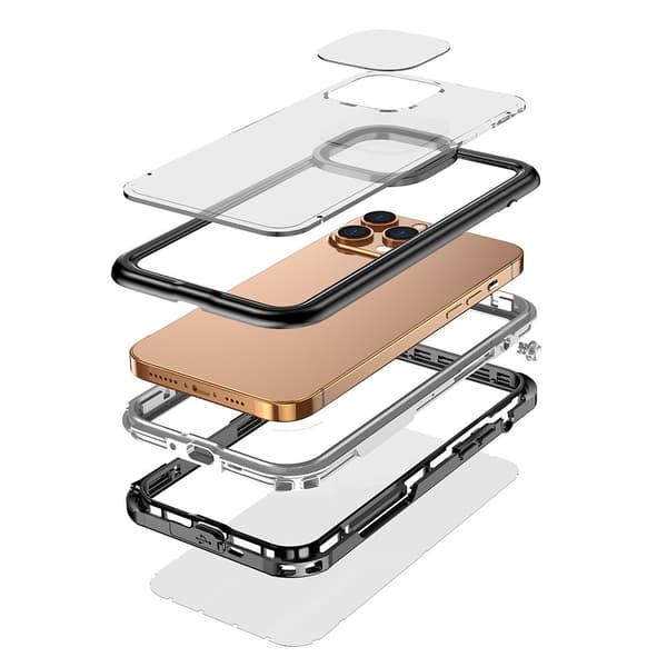 IP68 Vandtæt Etui til iPhone 13 / 13 Pro, Sort