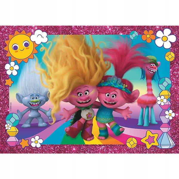 100 Glitter glitterabilt troll universel trolde figur