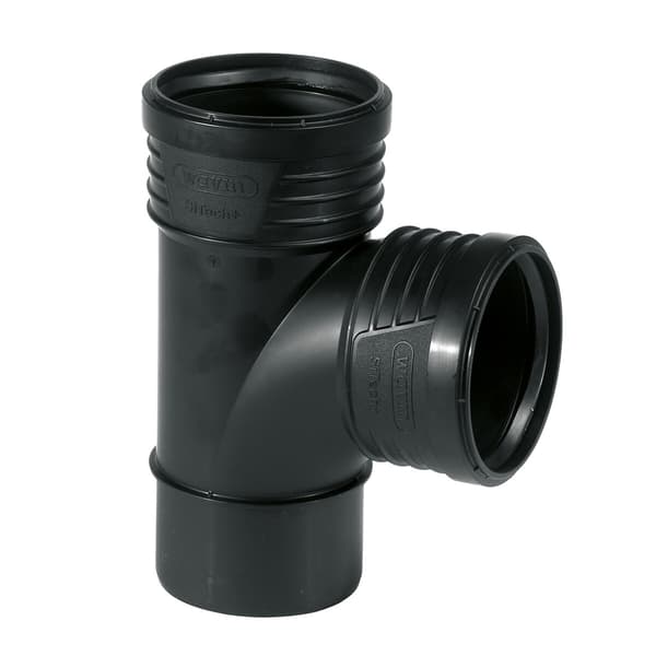 Sitech Plus PP-HT T-stykke 110x110/87,5 sanitært, til internt spildevand
