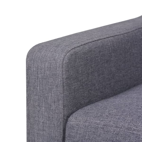 vidaXL 2-personers stofsofa, grå