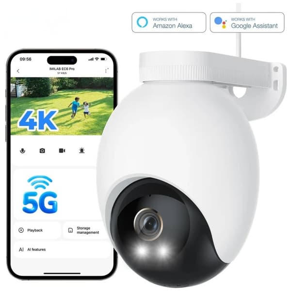 Imilab EC6 Pro utomhusspotlightkamera vit