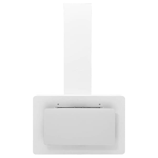 vidaXL emhætte 60 cm rustfrit stål og hærdet glas hvid