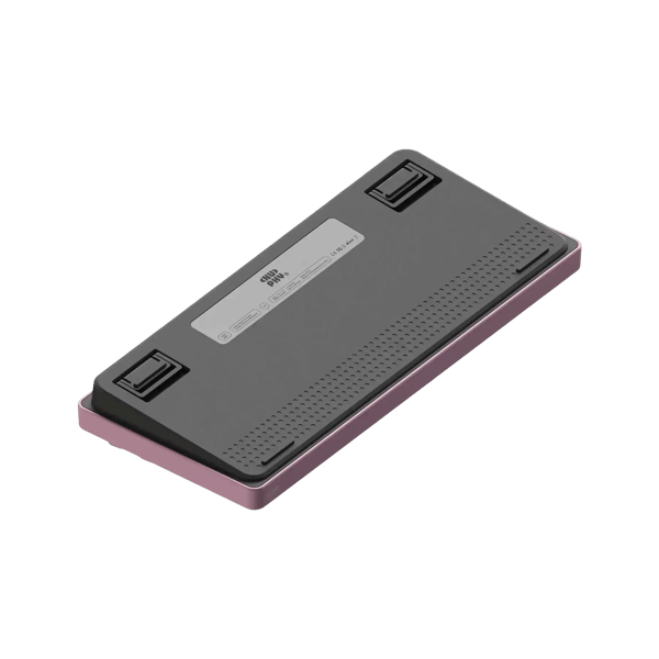 NuPhy Node 75 trådlöst mekaniskt tangentbord grå och rosa