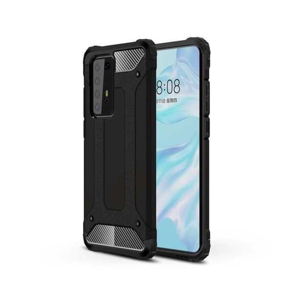 Huawei P40 Pro cover, TECH ARMOR cover, sort