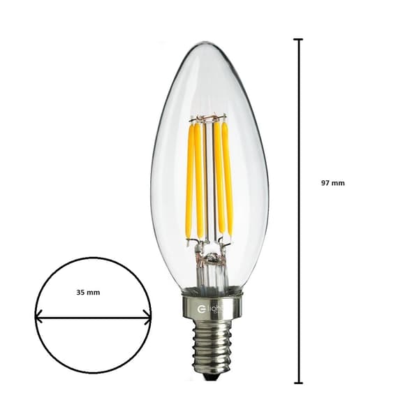 LED-glödlampa 4W ljus E14