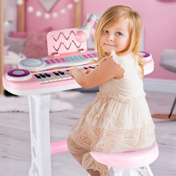 Orgelklaverkeyboard til børn + mikrofon MP3 USB Z714R