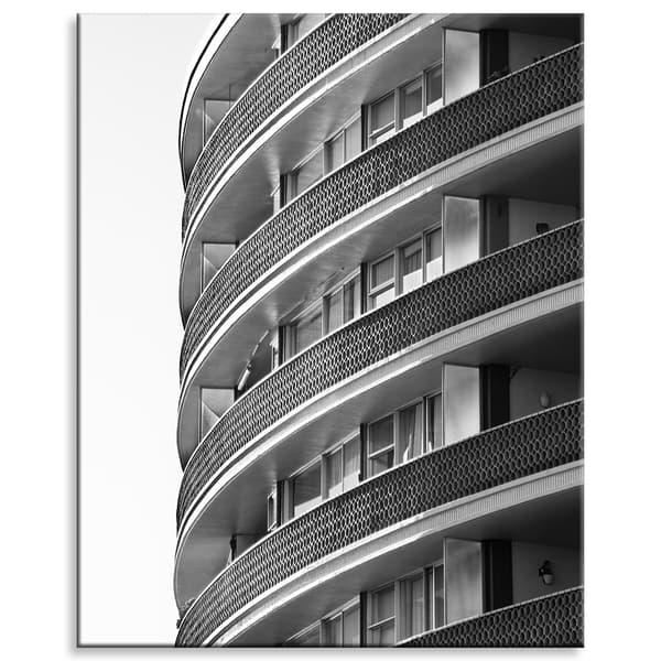 Lærredstryk Arkitektur Balkoner 80x100 cm