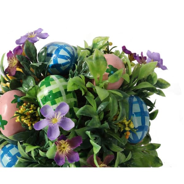 BUKSBOLL MED ÄGG VÅRDEKORATION 12CM