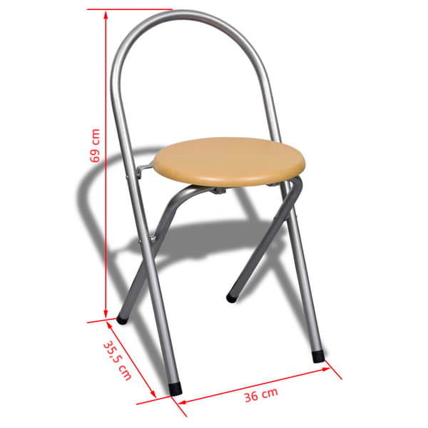 vidaXL foldbar morgenmadsbar med 2 stole