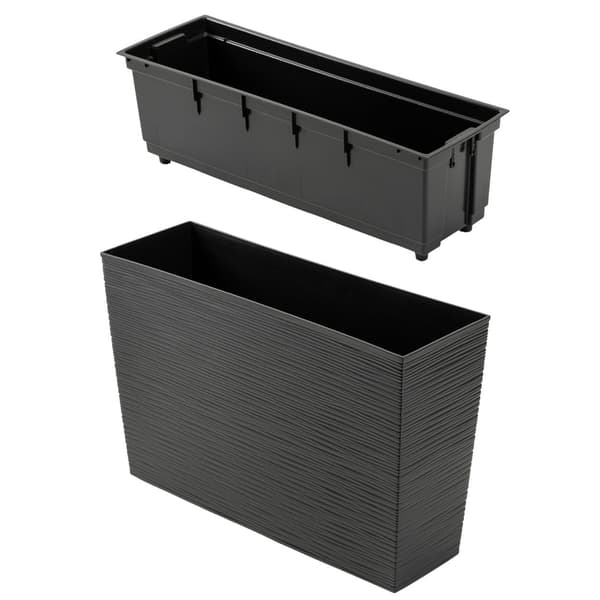 Bloom Riflo urtepotte sort h36,2x56,1 cm