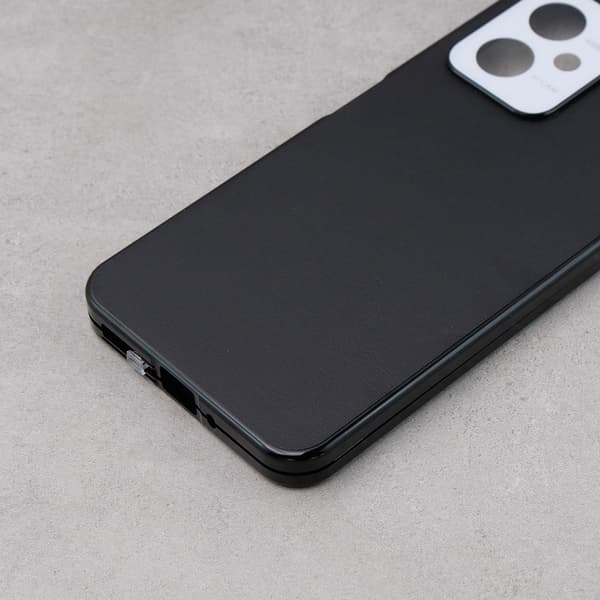 Etui til Xiaomi Redmi Note 12, ERBORD Glass Armor Læder, sort