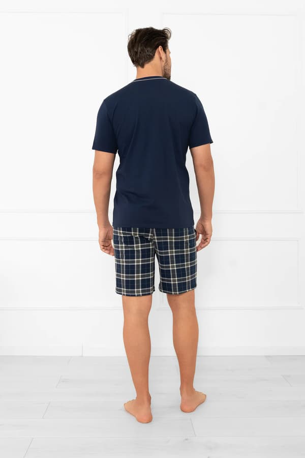 Herrpyjamas med kort ärm, korta byxor Andreas L