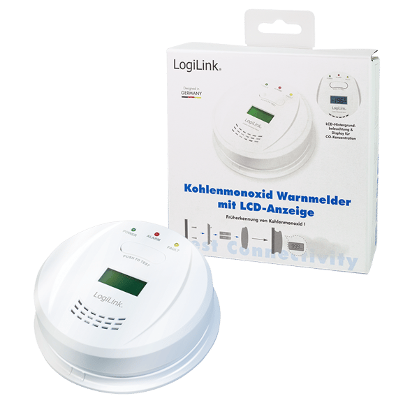 Logilink Kuliltedetektor med LCD-display 85 dB