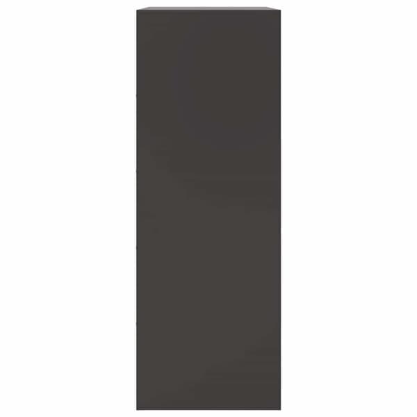 vidaXL sideskab sort 67x39x107 cm stål